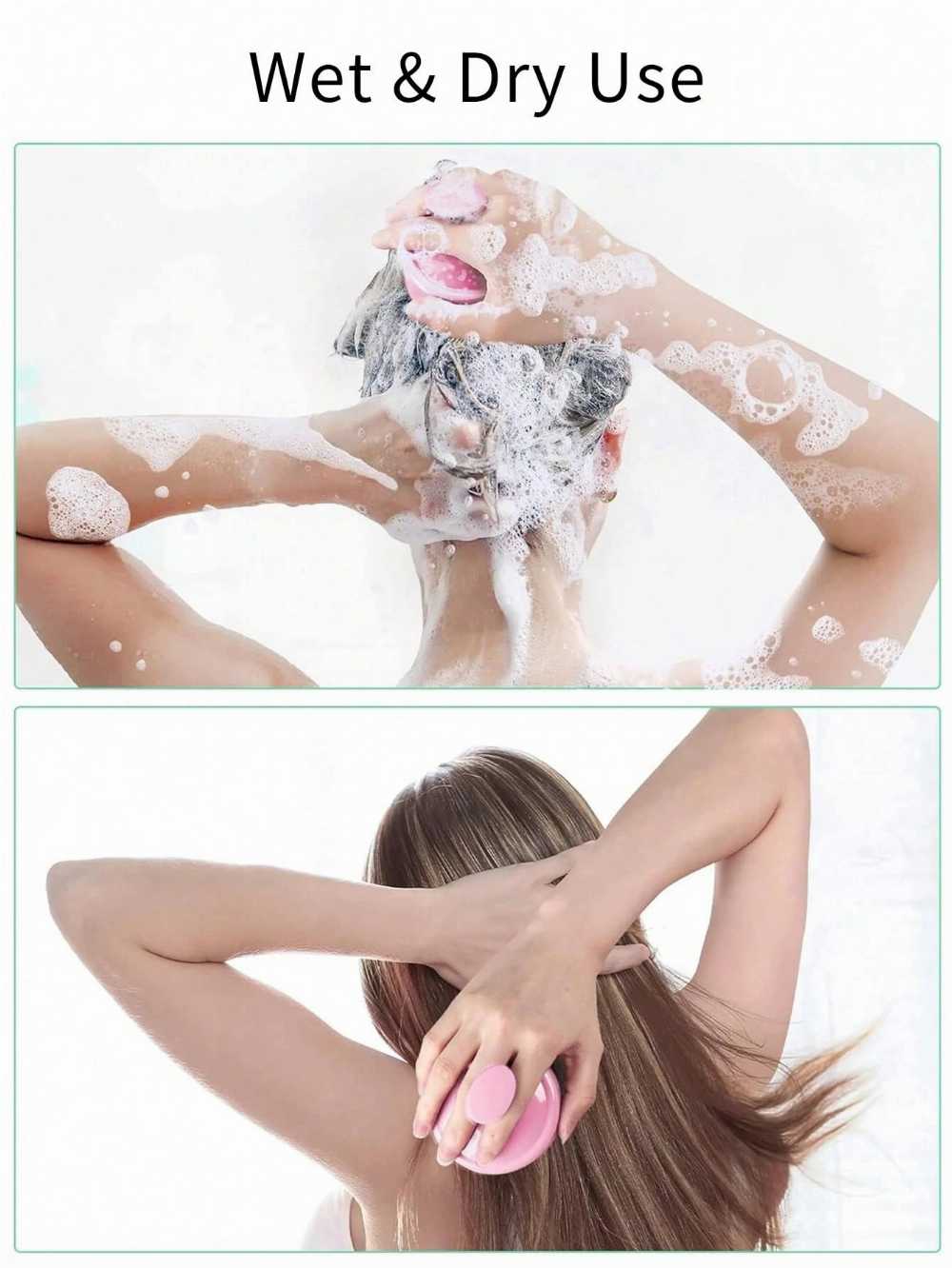 1PC Silicone Scalp Massager Hair Washing Brush,