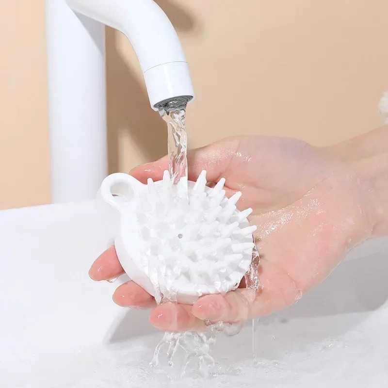 Multi functional silicone shampoo brush, massage