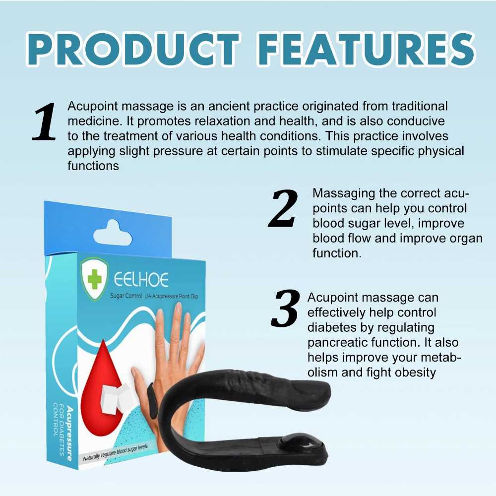 Relief Balance Relaxation Acupressure Acupressure Massage Hukou Acupuncture Point Relieves Discomfort Body Care Clip