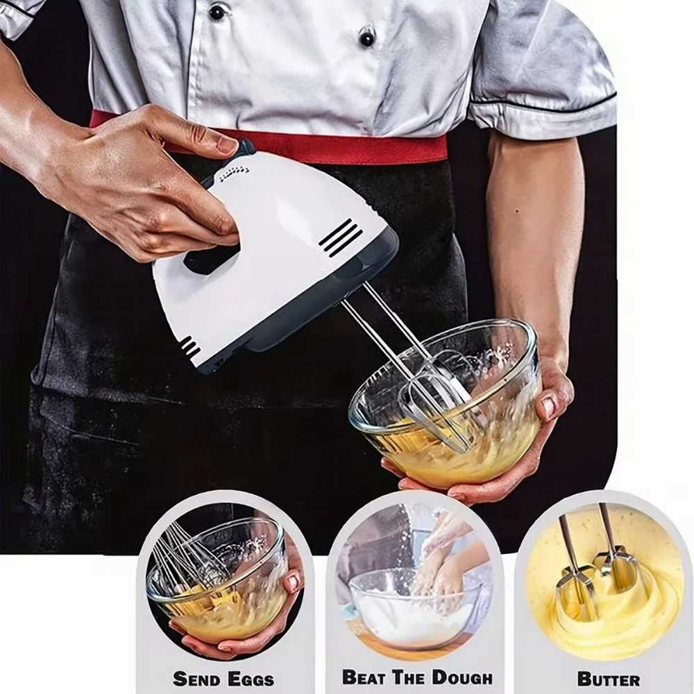 Handheld Electric Egg Beater  Mini Automatic Mixer for Egg White And Cream with EU/US Plug Household Kitchen Tool