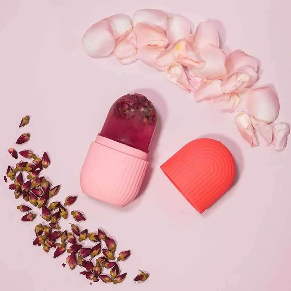 Silicone Cube Tray Shape Face Facial Ice Roller Massage