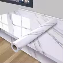 waterproof and oil resistant wallpaper self adhesive PVC wall sticker for kitchen cabinet and countertops decoration wallpaper