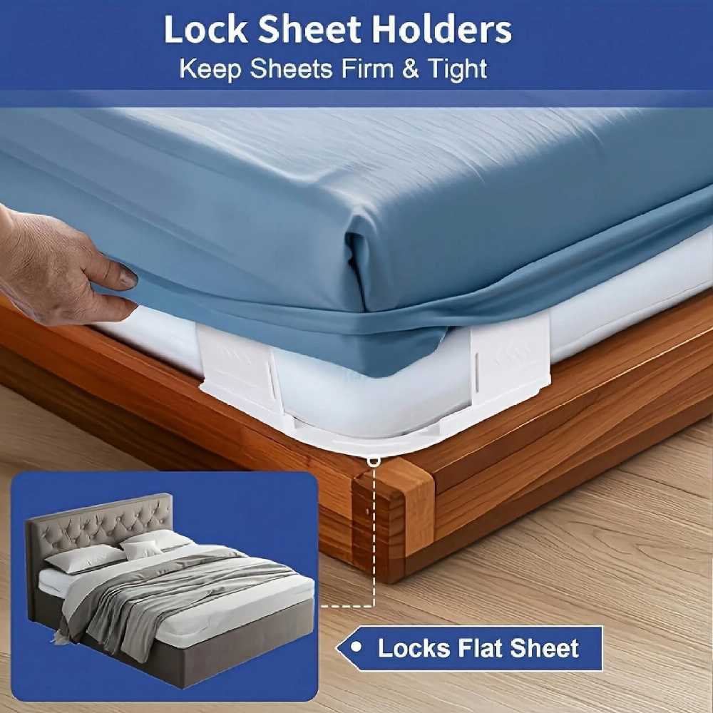 4Pcs Sturdy Bedsheet Holders 