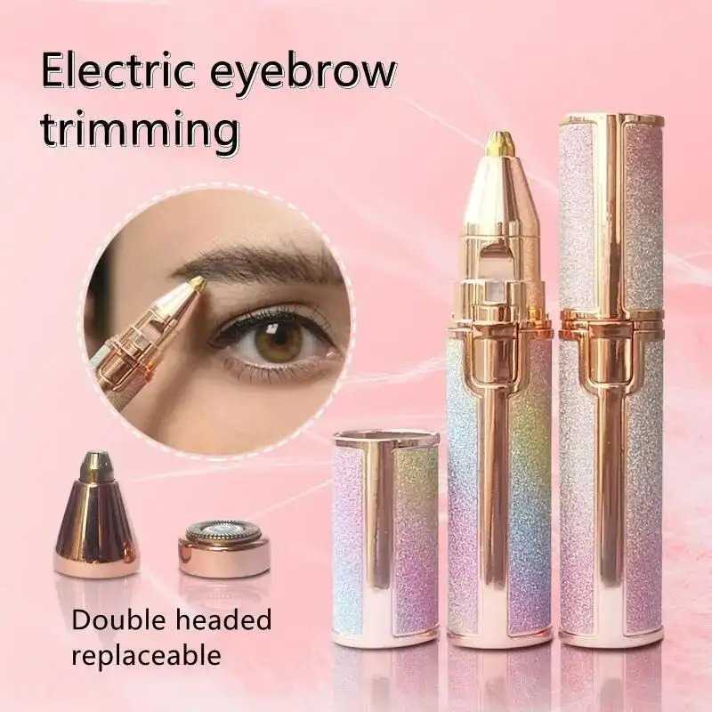 2-in-1 Rechargeable Eyebrow & Facial Hair Trimmer