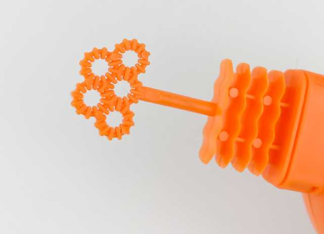 Mini Bubble Fan for Kids | Hand Press Folding Toy