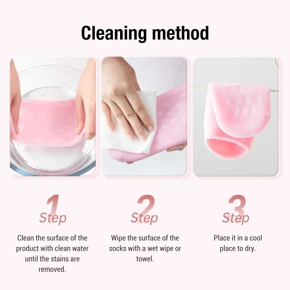 Silicone Gel Heel Socks — Moisturizing Foot Care for Cracked Heels, Callus Relief, and Soft Skin