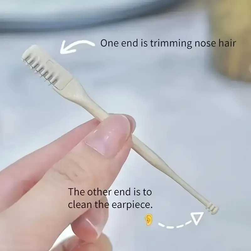 Pack of 2 Nose Hair Remover 360 Rotating Nasal Clippers Nose Hair Trimmer for Women Men Manual Nose Hair Trimme