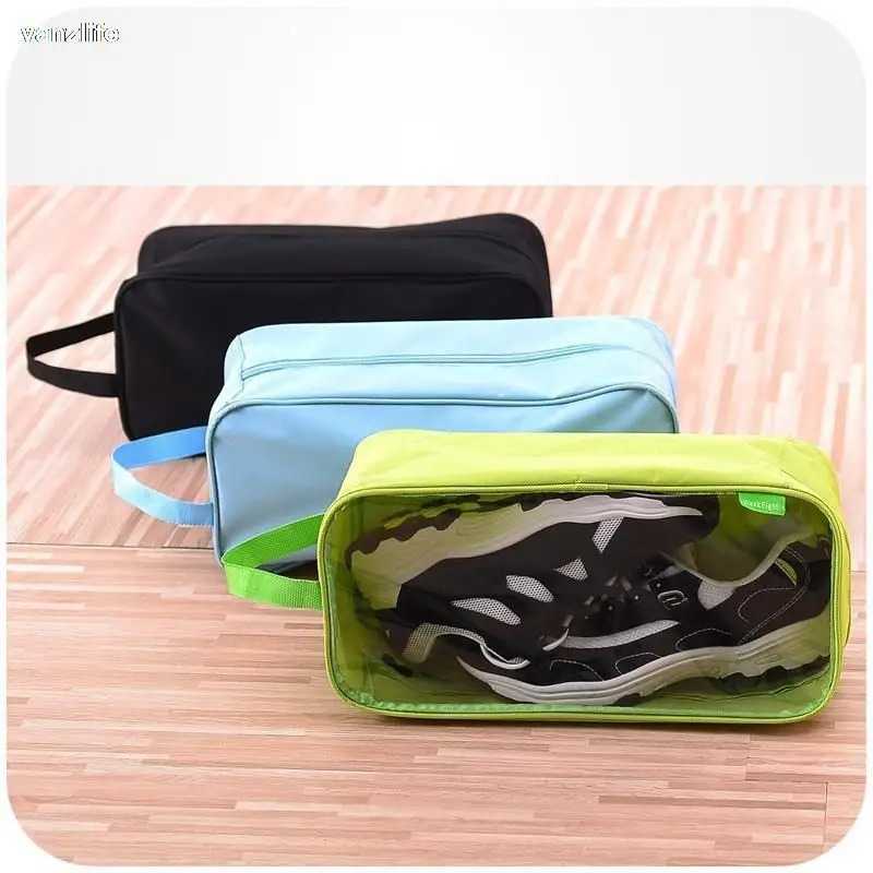 vanzlife storage home hanging organizer travel storage box waterproof dust proof bag for shoe transparent zip lock plastic bag