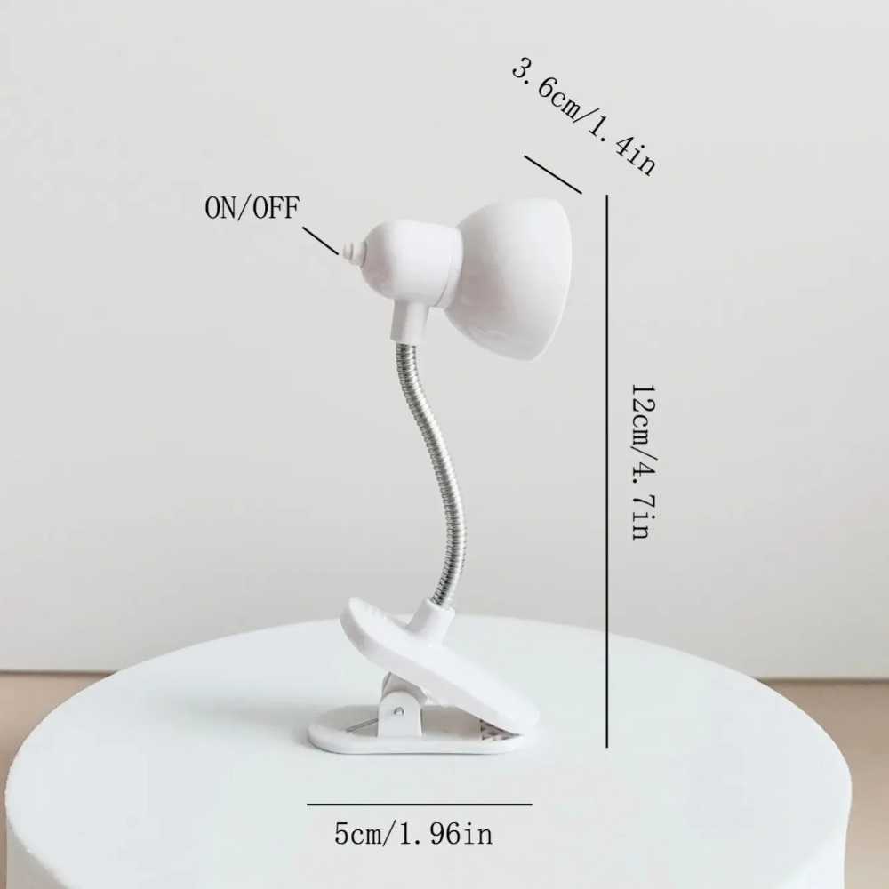 Portable LED Lamp Mini Reading Lamps Eye-Friendly Eye Caring Reading Light Clip-On for Books Reading in Bed Desk Assessories