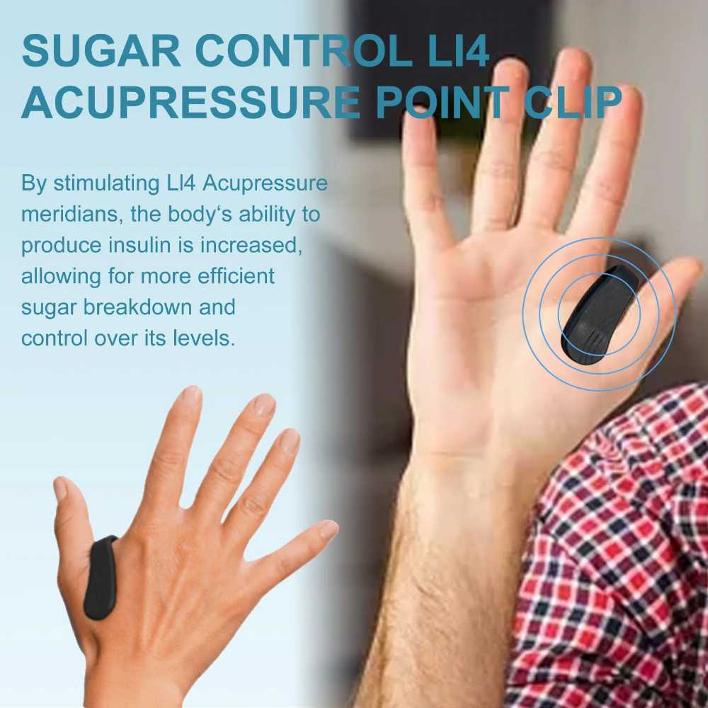 Relief Balance Relaxation Acupressure Acupressure Massage Hukou Acupuncture Point Relieves Discomfort Body Care Clip