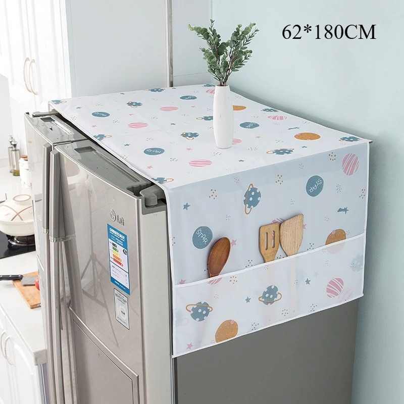 Multifunctional Refrigerator Dust Cover Living Room Household Waterproof Oil Storage Hanging Bag Dust Cloth