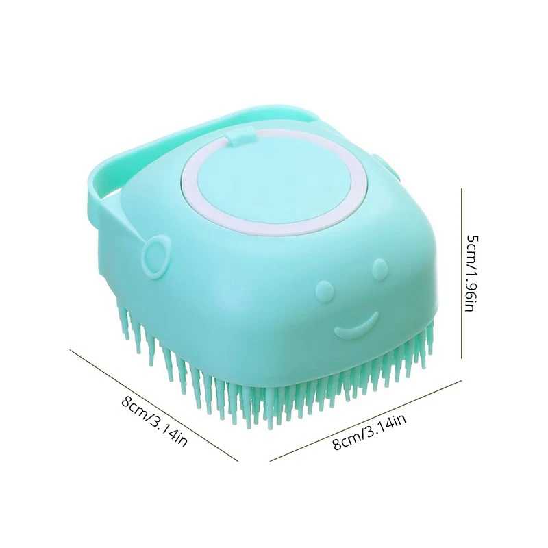 Silicone Massager Shower Gel Bathing Brush Clean Tools Comb Dog Cat Cleaning Grooming Supplies
