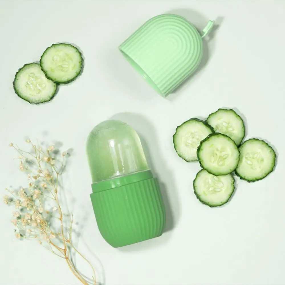 Silicone Cube Tray Shape Face Facial Ice Roller Massage