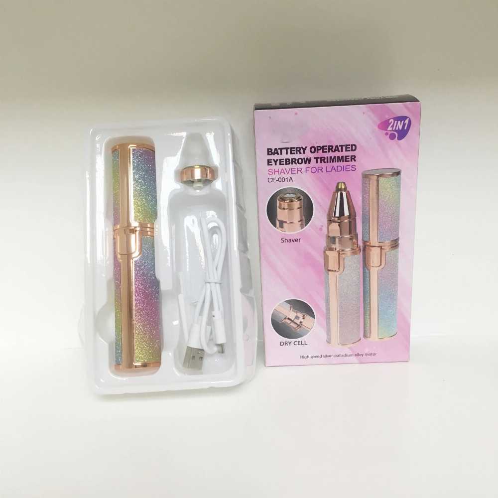 2-in-1 Rechargeable Eyebrow & Facial Hair Trimmer