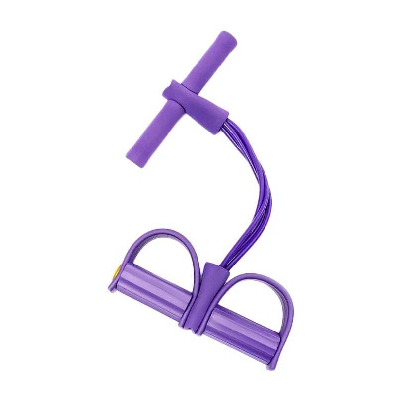 Tube Resistance Pull Rope Trainer for Home Fitness — Abs, Arms, and Full-Body Workouts