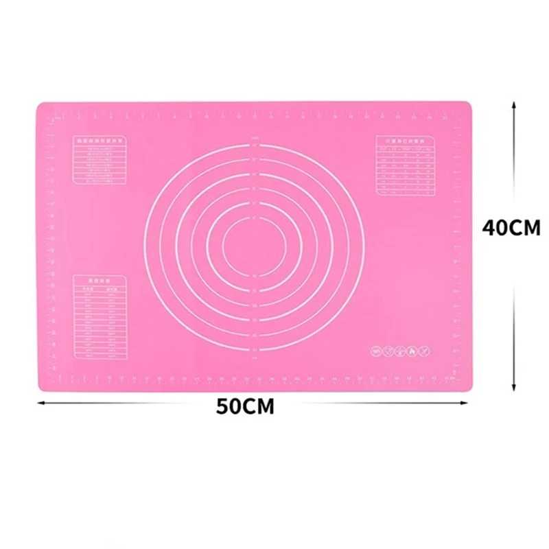 Rolling Mat Kneading Mat Thickened Silicone Pizza Dough Mat Household Panel Baking Tools