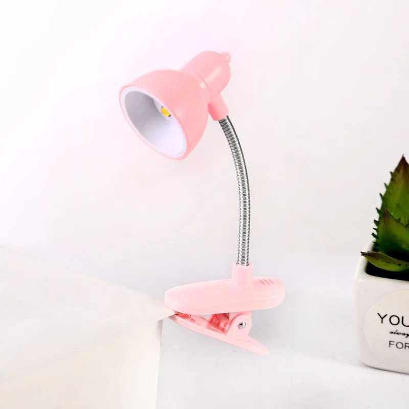 Portable LED Lamp Mini Reading Lamps Eye-Friendly Eye Caring Reading Light Clip-On for Books Reading in Bed Desk Assessories