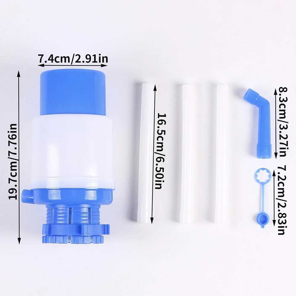 Water Bottles Pump Manual Hand Pressure Drinking Fountain Pressure Pump with Extra Short Tube and Cap Fits Most 5 Gallon Water
