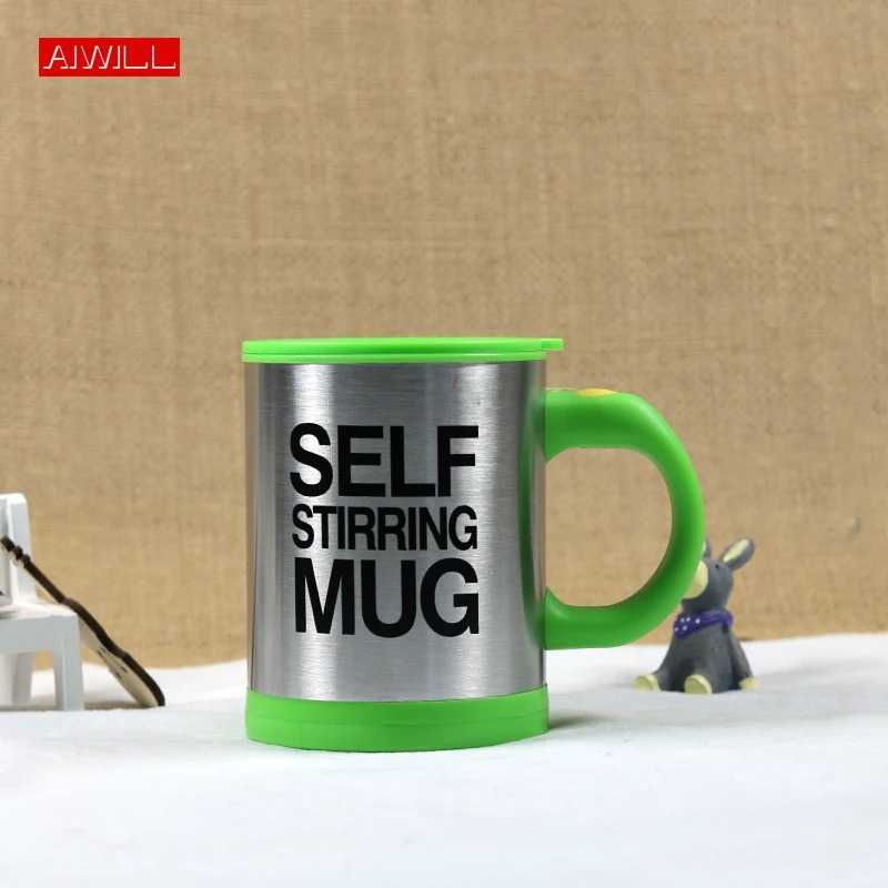 Self Stirring Mug Coffee Cup Smart Stainless Steel Mugs Copos Inox Tea Cup