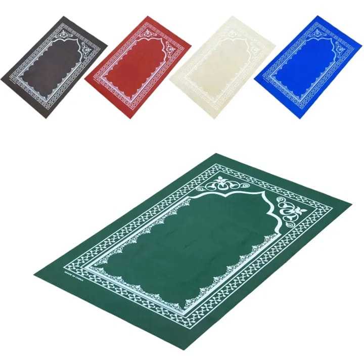 Portable Foldable Prayer Mat – Travel Janamaz with Pocket Carrying Case
